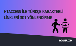Htaccess İle Türkçe Karakterli Linkleri 301 Yönlendirme