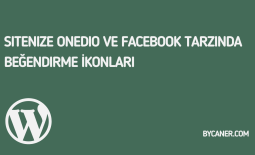 Sitenize Onedio ve Facebook Tarzında Beğendirme İkonları