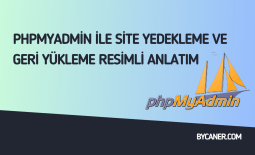 phpMyAdmin İle Site Yedekleme ve Geri Yükleme Resimli Anlatım