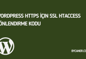 WordPress Https İçin SSL Htaccess Yönlendirme Kodu