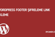 WordPress Footer Şifreleme Link Ekleme