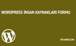 WordPress İnsan Kaynakları Formu