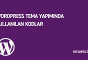 WordPress Tema Yapımında Kullanılan Kodlar