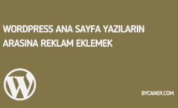 WordPress Ana Sayfa Yazıların Arasına Reklam Eklemek