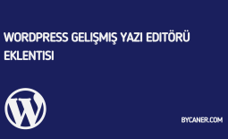 WordPress Gelişmiş Yazı Editörü Eklentisi
