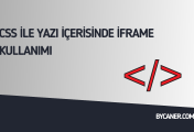 Css İle Yazı İçerisinde İframe Kullanımı