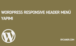 WordPress Responsive Header Menü Yapımı
