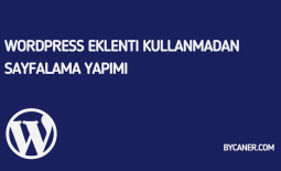 WordPress Eklenti Kullanmadan Sayfalama Yapımı