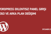 WordPress Eklentisiz Panel Girişi Logo ve Arka Plan Değişimi