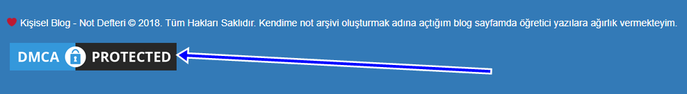 DMCA içerik koruma logosu
