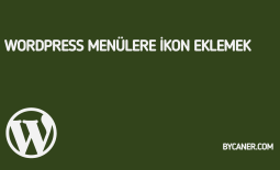 WordPress Menülere İkon Eklemek
