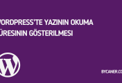 WordPress’te Yazının Okuma Süresinin Gösterilmesi