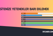 Sitenize Yetenekler Barı Eklemek