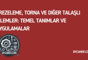 Frezeleme, Torna ve Diğer Talaşlı İşlemler: Temel Tanımlar ve Uygulamalar