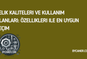 Çelik Kaliteleri ve Kullanım Alanları: Özellikleri ile En Uygun Seçim